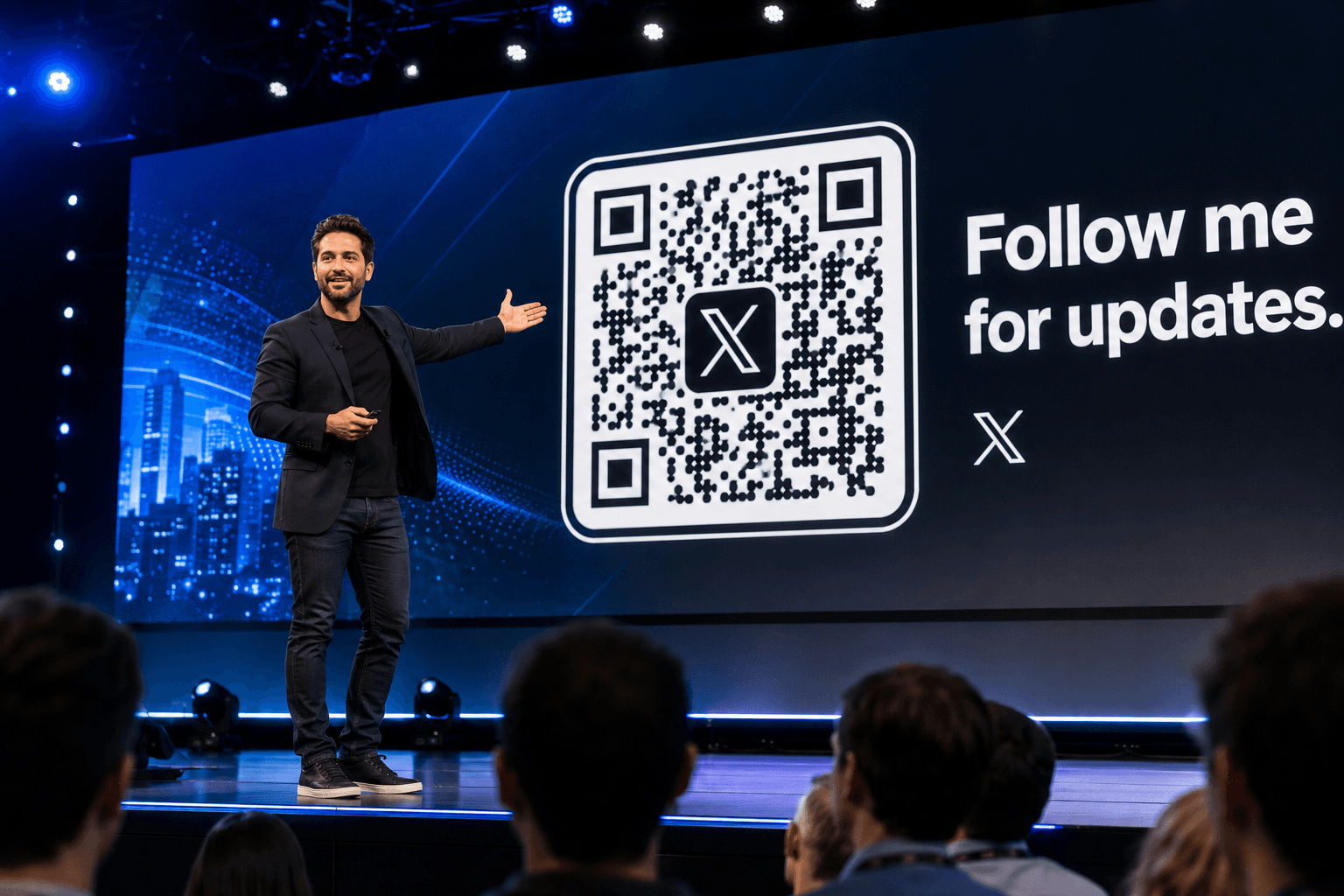 twitter QR Code in action